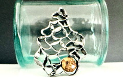 Sterling Silver 925 Abstract Vintage Modernist Retro Pendant Handmade Hallmarked