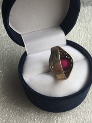 Tourmaline Rings silver 875 Russian Soviet Silver vintage USSR old