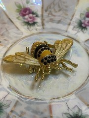 Vintage Victorian Trading Co. Honey Queen Bee Bumblebee Brooch