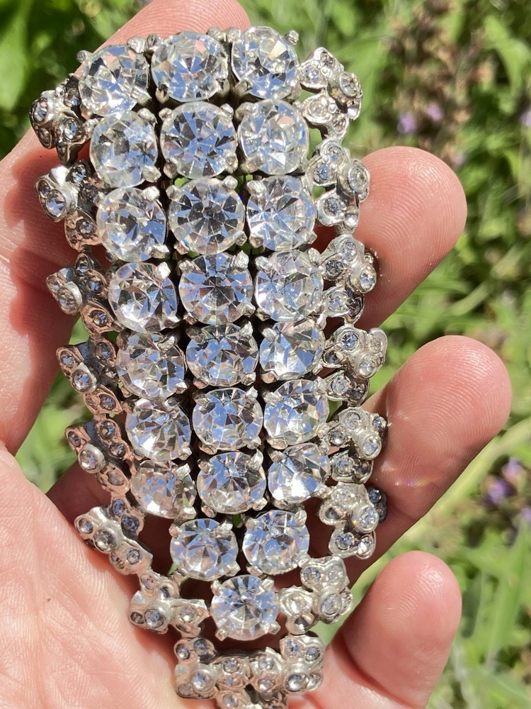Early 1900s Antique Eisenberg Original Signed Large Fur Pin Brooch