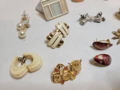 Vintage Pierced Earring Lot 40+ Pairs Of POST ONLY Assorted Colors & Sizes #1