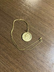 Vintage St Anthony Medal Pendant 12kt Gold-Filled Necklace 18″
