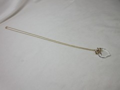 VINTAGE 14K YELLOW GOLD FILLED NECKLACE CHAIN HEART PENDANT 23 7/8 INCH #3