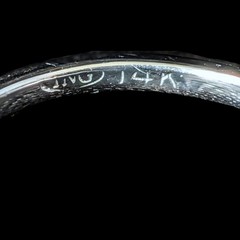 Estate Natural Diamonds 14k White Gold Band Ring 50%Eternity Anniversary Wedding
