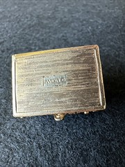 Vintage Avon 1974 Queen’s Ransom Treasure Chest Pill Box Pendant No Chain