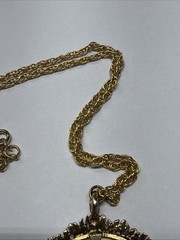 Official 1974 Illinois Medallion US Bicentennial 1776-1976 Coin Pendant 24”Chain