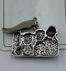 NOS Wheeler Mfg Co. Vtg Sterling Silver Mount Rushmore South Dakota 925 Charm