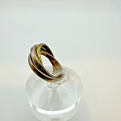VTG Sterling Silver .925 Made in Mexico Ring 5.9 Grams, Size 6.25 TRINITY BAND