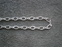 Dainty Figure 8 Infinity Link Vintage Shiny Sterling Silver Bracelet 7.25″ 1.8g