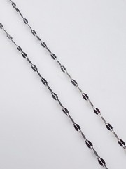 Vintage 925 Italy Sterling Silver Chain Tassel Necklace 32 in