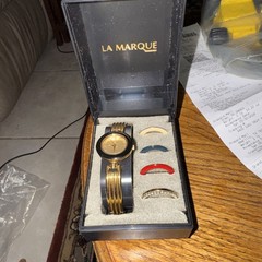 La Marque Interchangeable Watch w/ 5 Colors Beautiful New w/papers Works