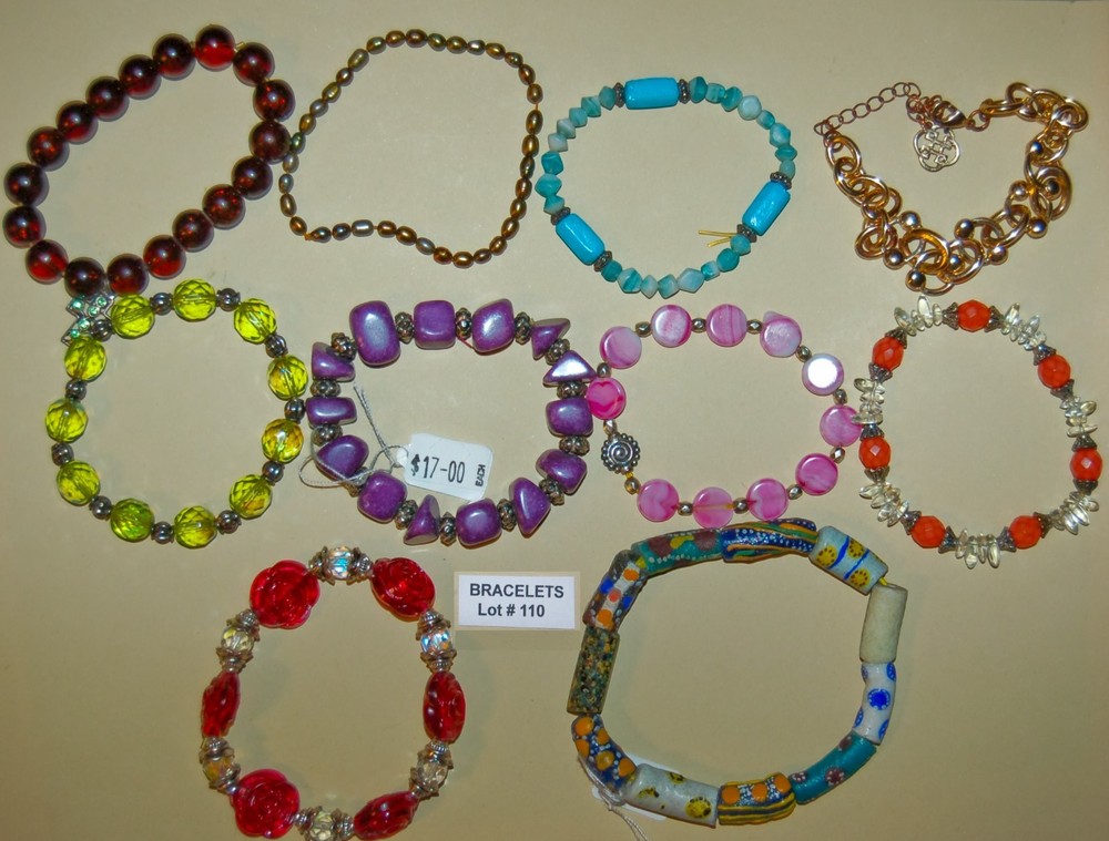 VINTAGE JEWELRY Bracelets 10 Pieces Nice Bargain Lot! Lot#110