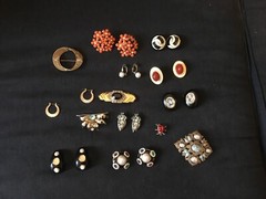 Lot Of Vintage 1980’s-1990’s Designer Costume Jewelry…Earrings, Pins VGC