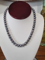 Vintage 14k White Gold Peacock Pearl & Sterling Silver Pearl Necklaces See Video