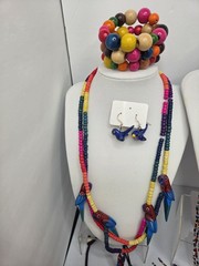 67pc Maximalist Jewelry Bundle Eclectic Mixed Media, Rainbow Beads, Summer Pride