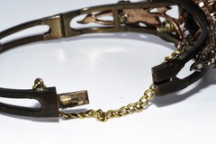 $18,000 4.00CT ANTIQUE NATURAL ROSE CUT DIAMOND BANGLE ORIGINAL ANTIQUE PATINA