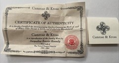 Camrose & Kross Jacqueline Kennedy Sapphire And Crystal Gold ‘I’ Link Bracelet