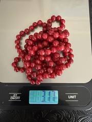 Vintage Precious Natural Red Coral 6mm Beads 50” Long Necklace Knotted Between