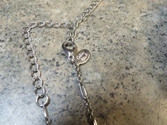 Vintage Cookie Lee Necklace double silver tone chain