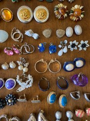 Big Clip-On Earrings Lot Vintage Modern All Wearable Jewelry Over 150 Pairs