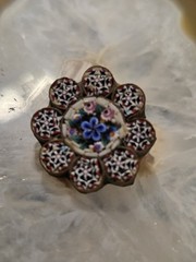 Vintage 1930s Micro Mosaic Brooch