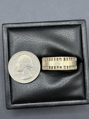 Vintage Sterling Silver 9MM Band Ring 10 Grams Size 13 E29