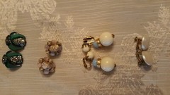 14 Pairs of Vintage CLIP ON AND SCREW ON EARRINGS Coro/Made in Japan & More