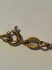 Vintage SOLID 14KT Gold Stamped 18″ Necklace Chain 3 Grams