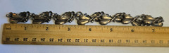 Vtg Sterling Silver Danecraft Floral Necklace 20.25g Fine Jewelry 15.5″ Chain