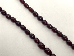 Vintage Cherry Red Bakelite Graduated Bead Necklace 35″ Tested 62g Art Deco