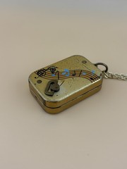 Vintage Thorens Switzerland Music Box Pendant Necklace | 1/20 14K GF Chain