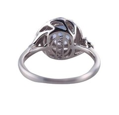 Kallati White Gold Tanzanite Diamond Ring