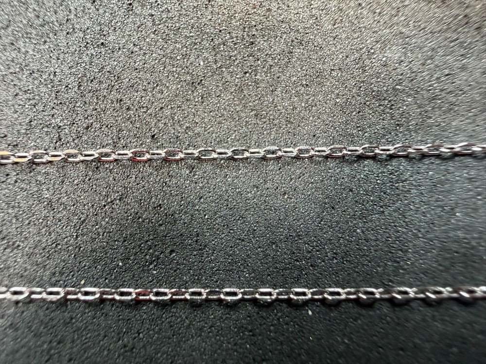 1.06g Vintage Sterling Silver 925 Adjustable Cable Chain Necklace 21 in M