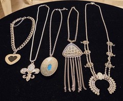 Vintage Mod Silvertone Jewlery Lot Of 37. 5LBS+.17 Signed Monet Avon…
