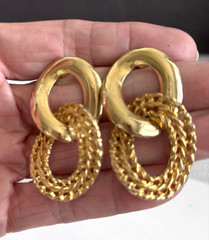Vintage Signed And Unsigned Lot Of 10 Pairs Post Clip And Screw Back Earrings