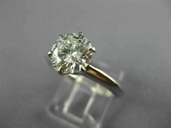LARGE TIFFANY & CO GIA 1.52CT DIAMOND PLATINUM GOLD ENGAGEMENT RING E VS2 #26497