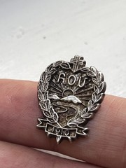 Armenian Relief Society (ARS / ՀՕՄ) Sterling Silver Pin – 2.97 Grams – Rare!