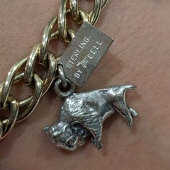 Vintage PNW Travel Charm Bracelet Space Needle Bell Trading Sterling Buffalo