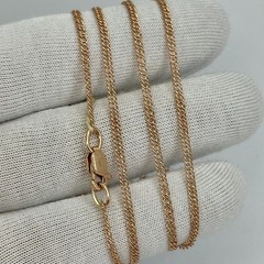 Vintage Original Rose Gold Chain 14K 585 19.69 in 3,35 gr. Factory Tag Ukraine