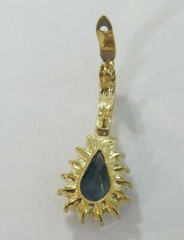 Vintage Roman Blue Crystal Pendant Enhancer 1 in