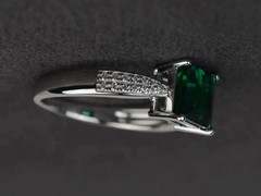 3.1Ct Art Deco Style Lab Created Diamond Anniversary 14k Gold White Finish Ring