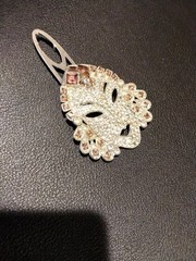 ASIAN PRINCESS FUR PIN PRECIOUS METAL VINTAGE MAZER WALLER CLASP