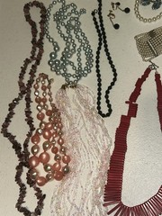 Vintage Jewelry Lot Mixed Estate 1950s+ Silver Jade Pearls Rings Earrings