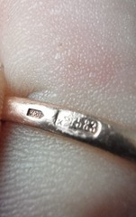 Rare Vintage Original Soviet Russian Solid Rose Gold Sapphire Ring 583 14K USSR