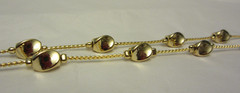 VTG Anne Klein II Gold Tone Necklace 24 IN long Unused w/ Tag
