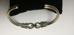 Leonore Doskow Sterling and 14kt Gold Bracelet ~ 6.5″