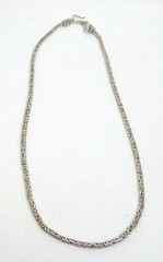 Samuel B Sterling Silver Necklace Fancy Byzantine Design 18 Inches 2.5mm 20.9 Gr