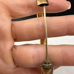 Vintage Victorian Gold Filled Bangle Bracelet Slide 6.5” READ
