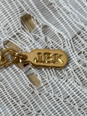 Camrose & Kross Black & Gold Tone Necklace & Bracelet Jackie Kennedy COA