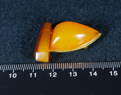 Vintage Soviet Amber Brooch. Sailboat. Kaliningrad. Made in USSR (№1218)